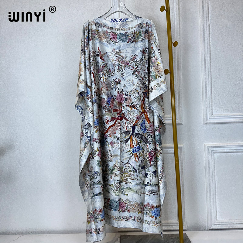 Boho Summer Beach Maxi Dress - WINYI letnia kaftan afrykańska kobieta Boho