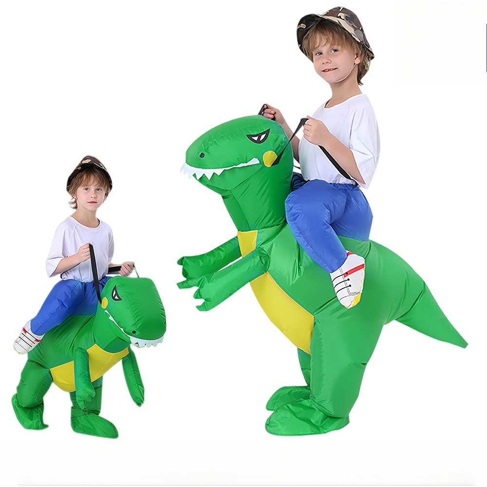 Dresses - ZOETOPKID Nadmuchiwany Zielony Kostium Dinozaura, Kostium