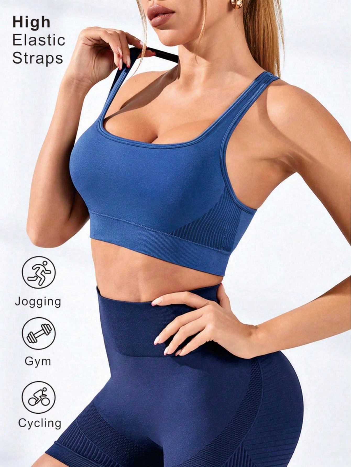 Damski sportowy biustonosz typ – Seamless Ribbed Workout Tank Top recenzja i cena