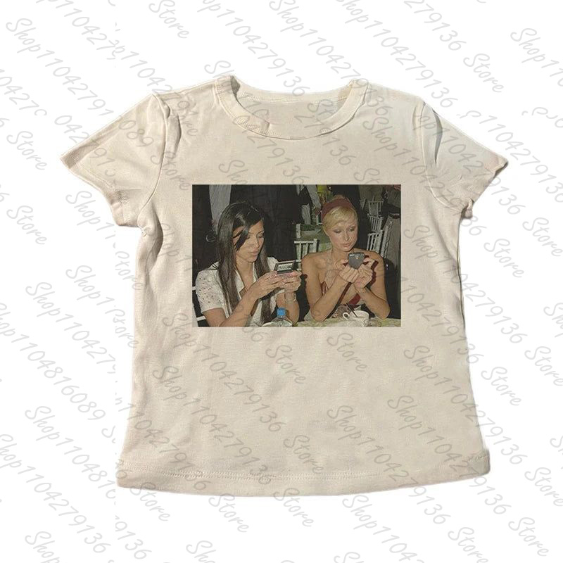 Damskie koszulki punkowe z kró – Y2K Graphic Baby Tee Crop recenzja i cena