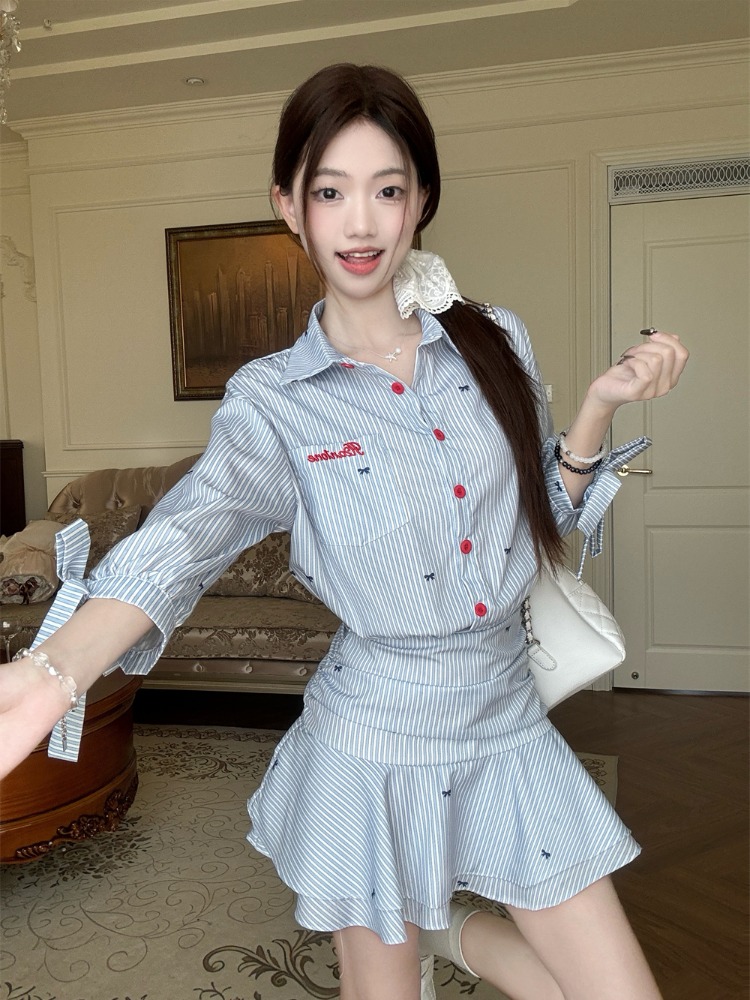 Koreańska sukienka koszulowa w – Korean Style A Line Shirt Dress recenzja i cena