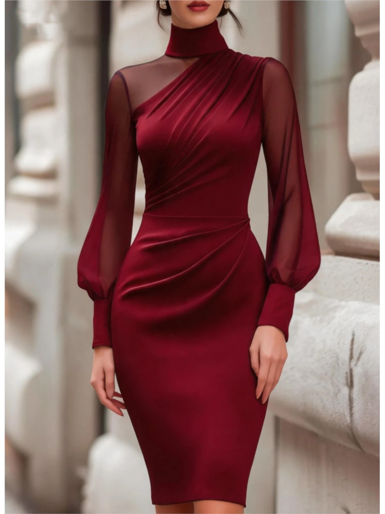 Nowa Modna Przezroczysta Sukie – Sexy Mesh Sheer Bodycon Dress recenzja i cena