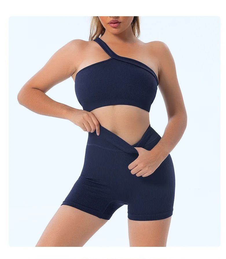 Damski sportowy biustonosz z j – Seamless Ribbed Workout Tank Top recenzja i cena
