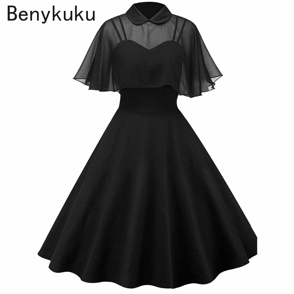 Damska Sukienka Vintage Gotyck – French Vintage Floral Midi Dress recenzja i cena