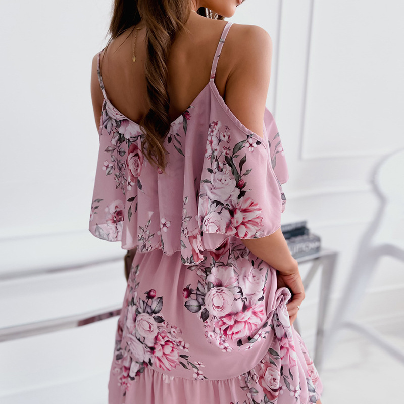 Sukienka damska 2025 Summer Fl – French Vintage Floral Midi Dress recenzja i cena