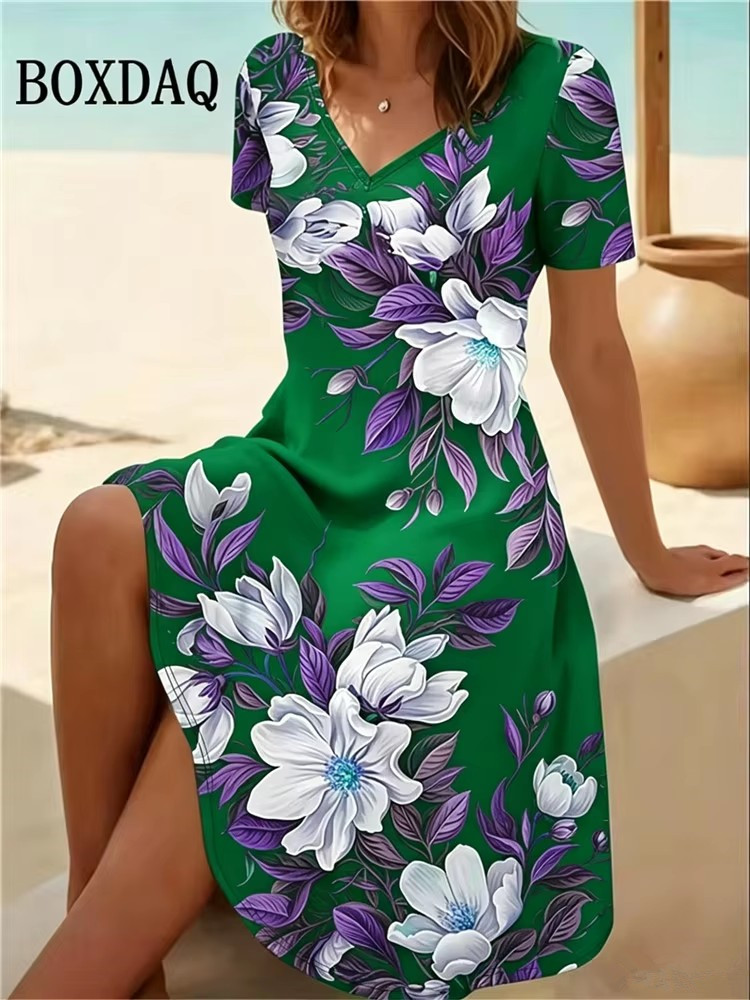 Sukienki damskie w rozmiarze 6 – Boho Summer Beach Maxi Dress recenzja i cena