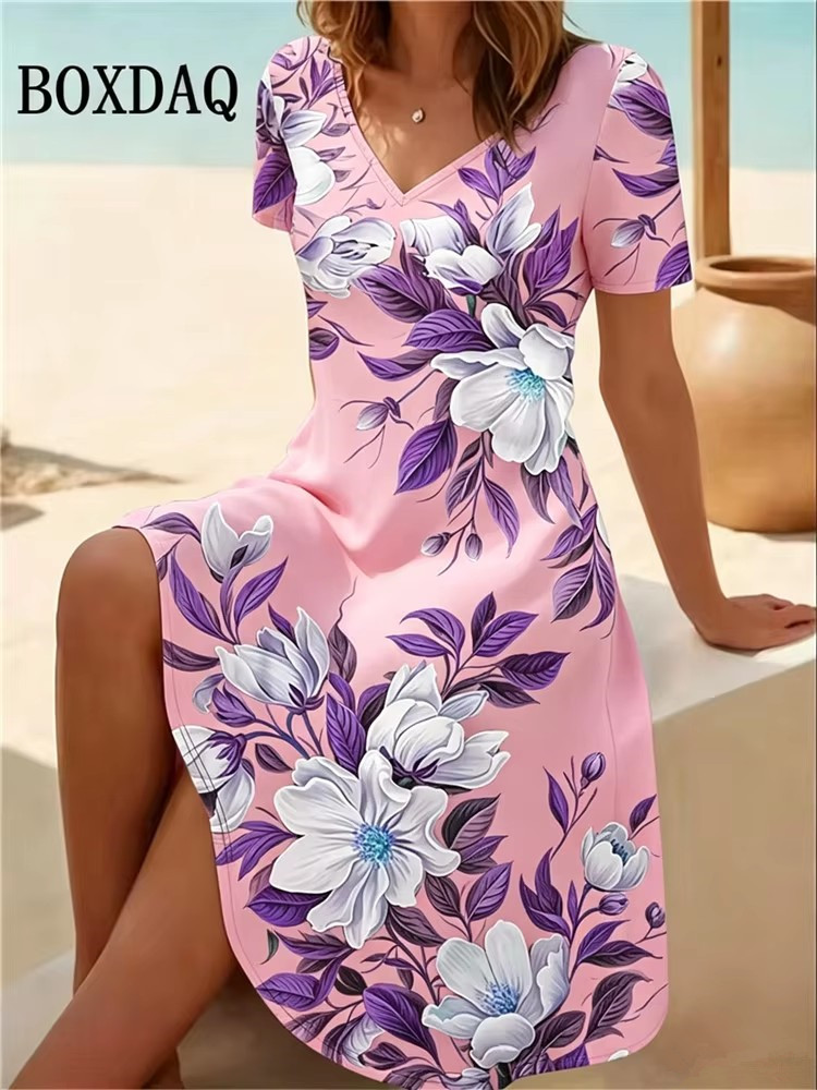 Sukienki damskie w rozmiarze 6 – Boho Summer Beach Maxi Dress recenzja i cena