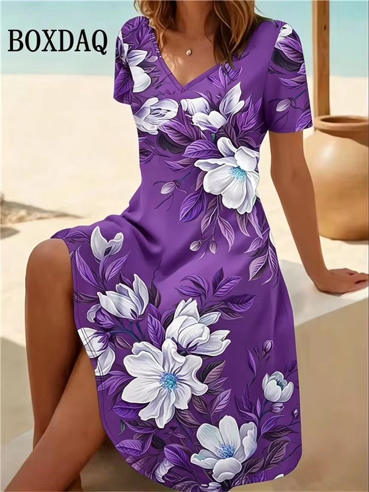 Sukienki damskie w rozmiarze 6 – Boho Summer Beach Maxi Dress recenzja i cena