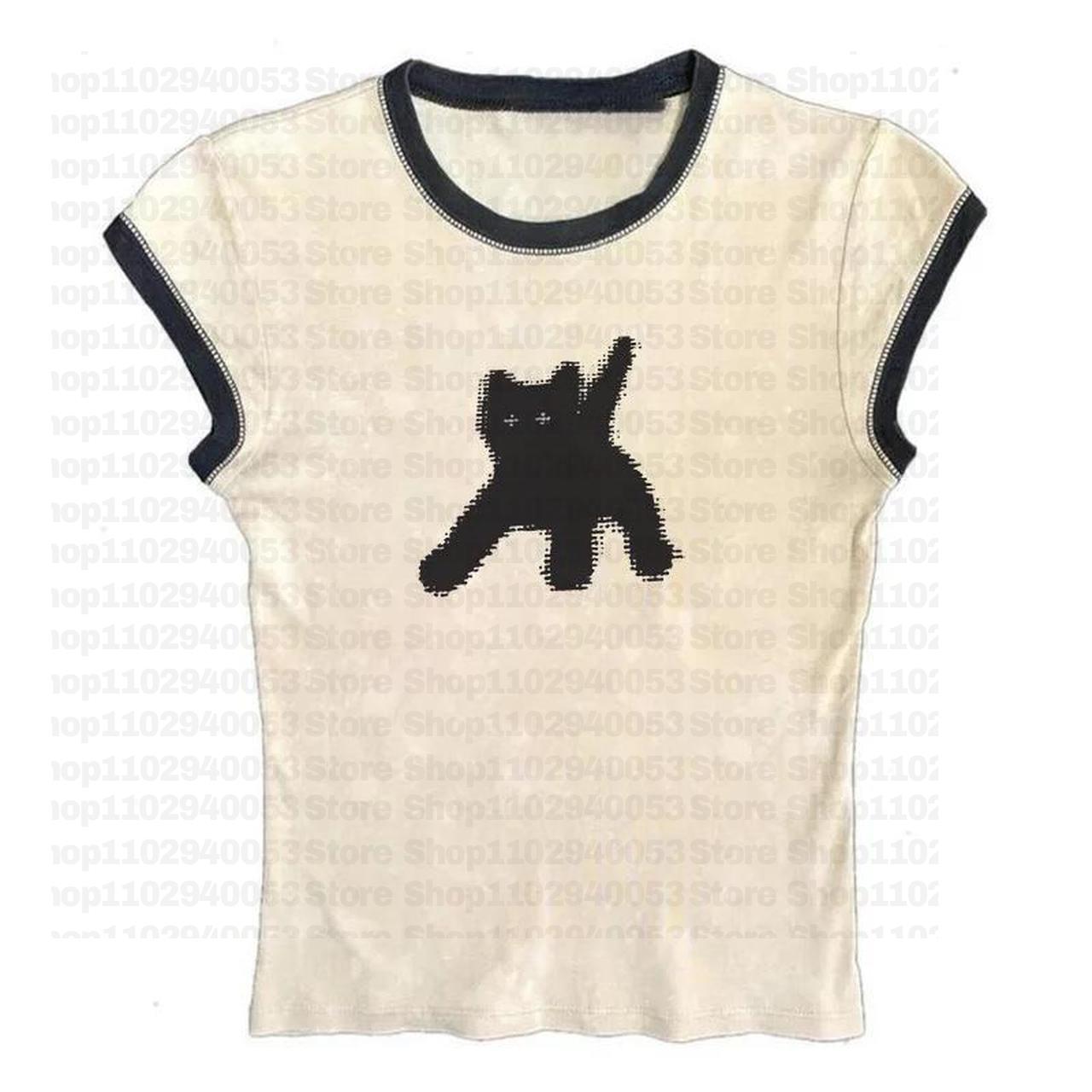 Estetyczny damski list wydruk  – Y2K Graphic Baby Tee Crop recenzja i cena