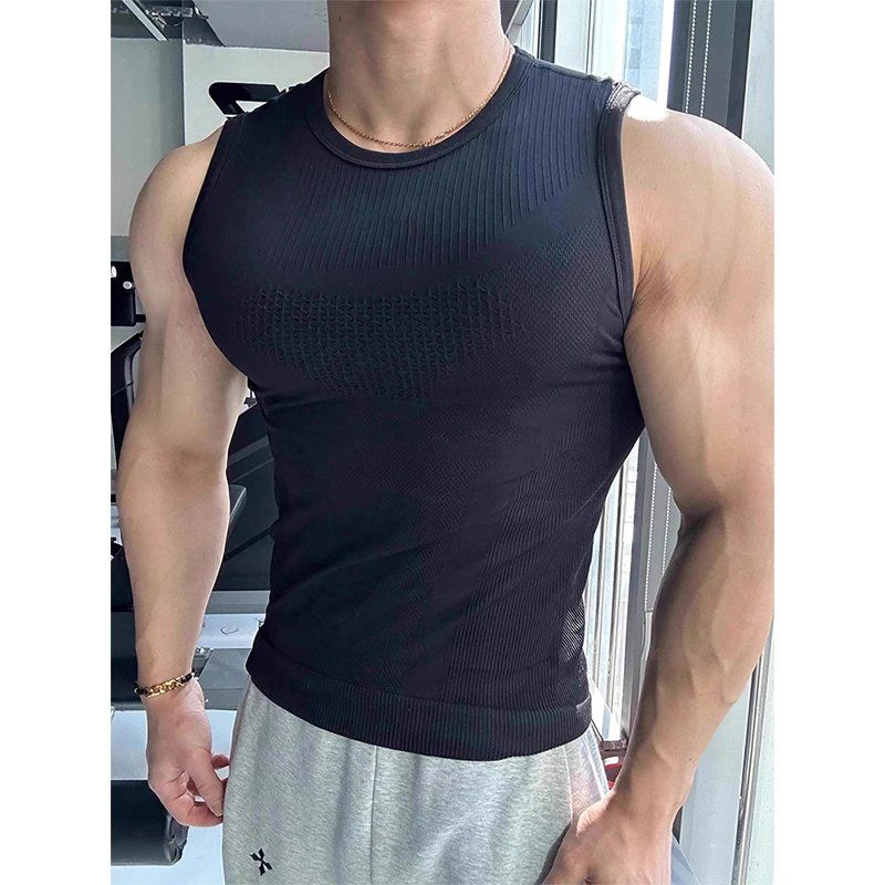 Męska bezszwowa prążkowana kos – Seamless Ribbed Workout Tank Top recenzja i cena