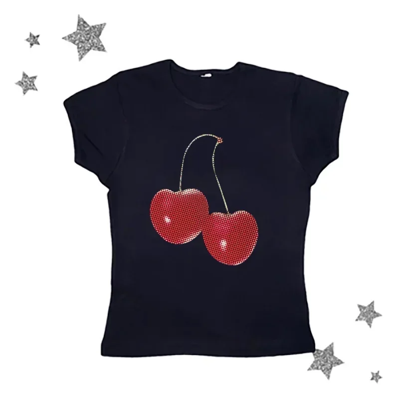 Estetyczna letnia koszulka bab – Y2K Graphic Baby Tee Crop recenzja i cena