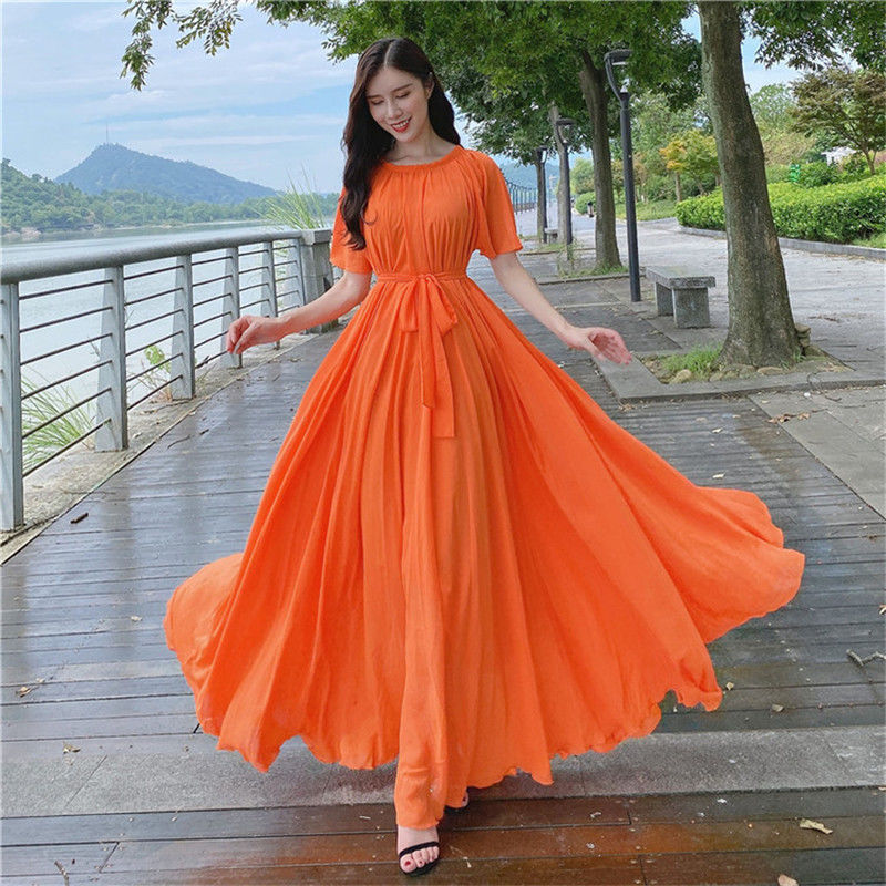 2023 nowych kobiet letnia suki – French Vintage Floral Midi Dress recenzja i cena