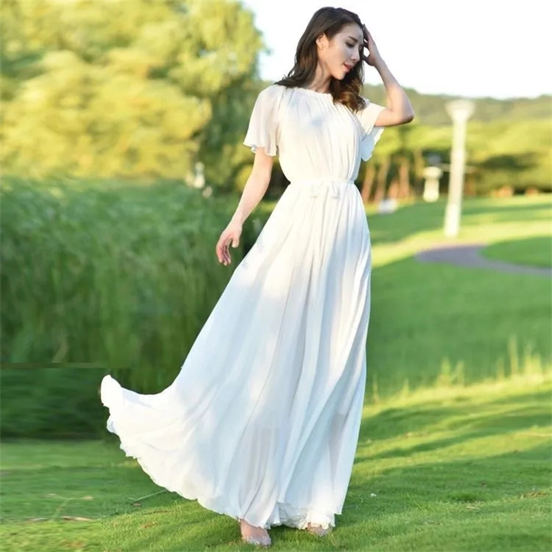 2023 nowych kobiet letnia suki – French Vintage Floral Midi Dress recenzja i cena