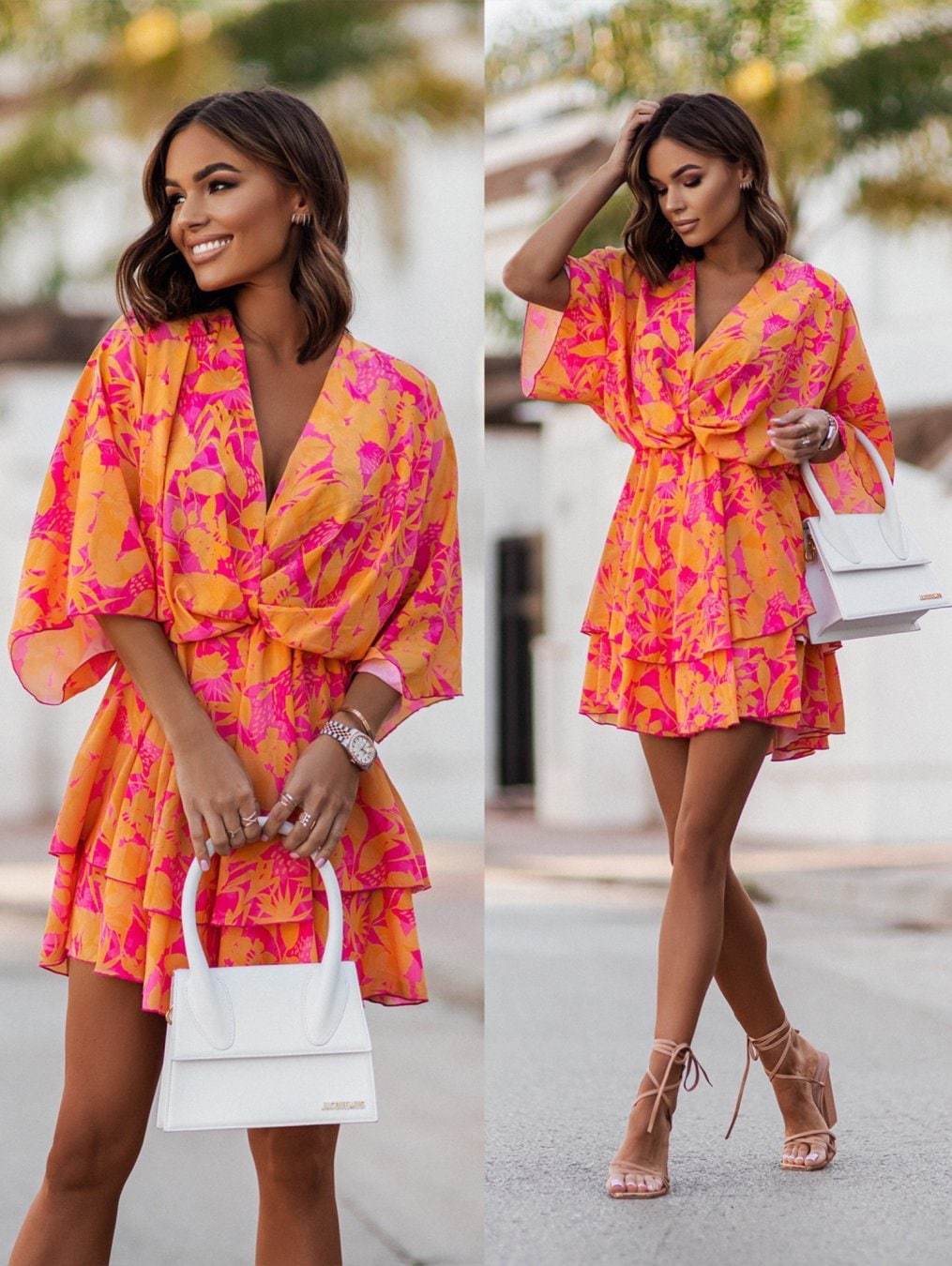 2024 Nowa letnia mini spódnicz – French Vintage Floral Midi Dress recenzja i cena