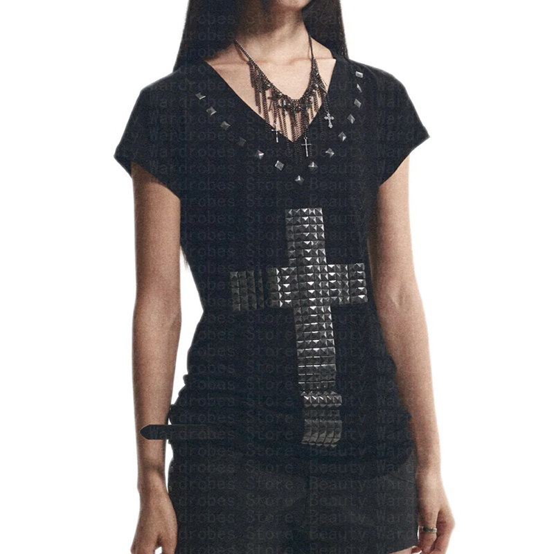 Rock Goth Unikatowy Top Y2k Kr – Y2K Graphic Baby Tee Crop recenzja i cena