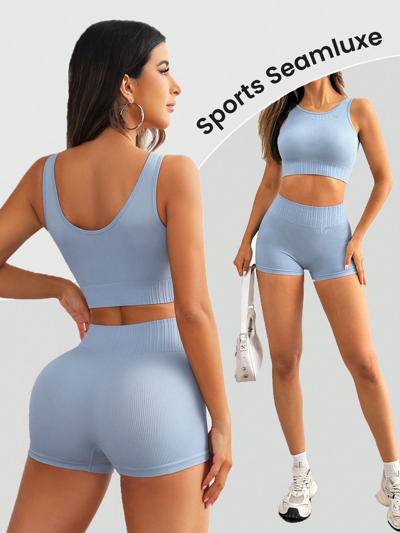 Damski Bezszwowy Prążkowany Ze – Seamless Ribbed Workout Tank Top recenzja i cena